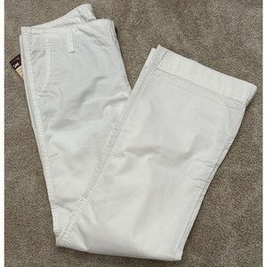 NWT Lee Womens One True Fit Low Waist White Straight Leg Cotton Pants Sz 6 Chino